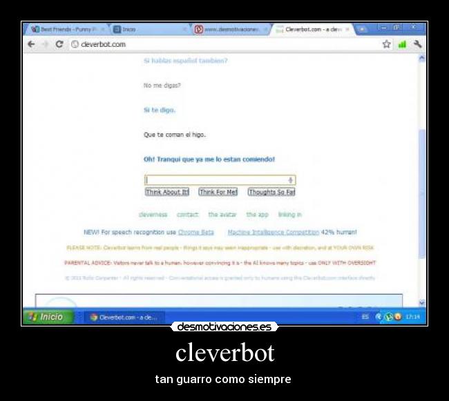 cleverbot - tan guarro como siempre