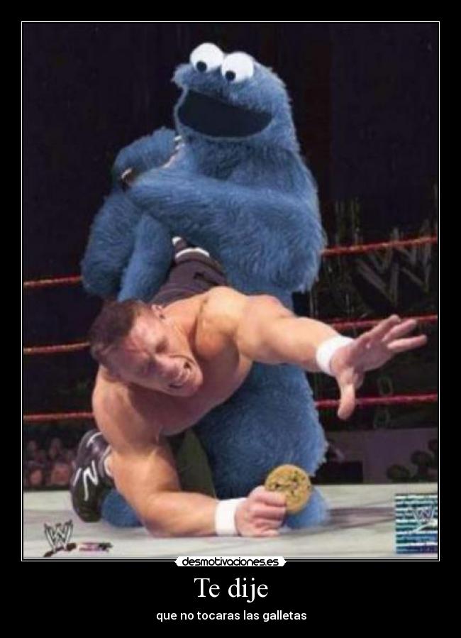 carteles galletas john cena monstruo wwe desmotivaciones