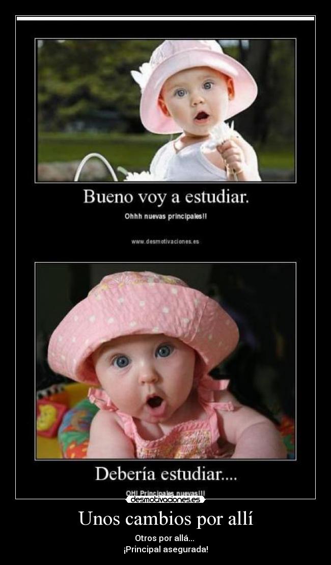 Unos cambios por allí - 