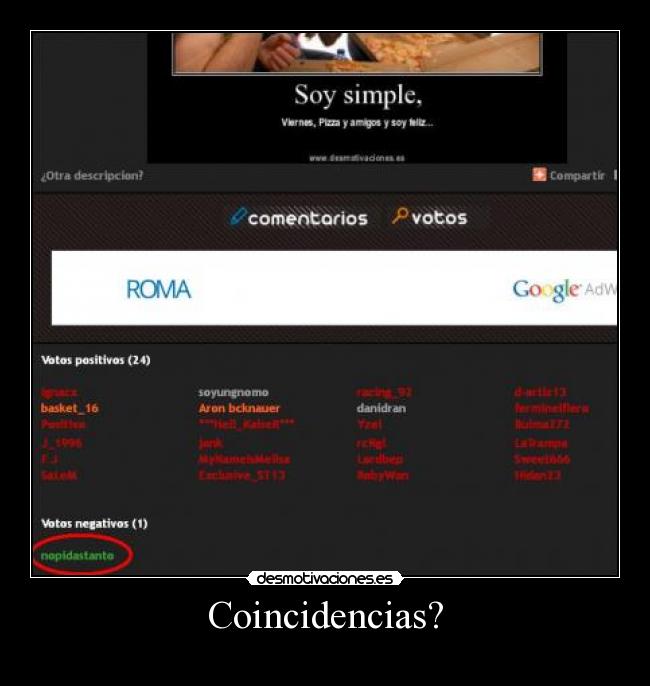 Coincidencias? - 