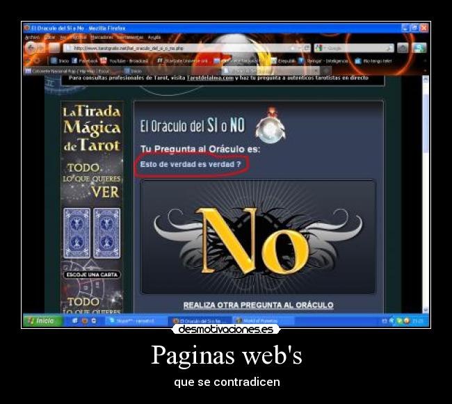 Paginas webs - que se contradicen