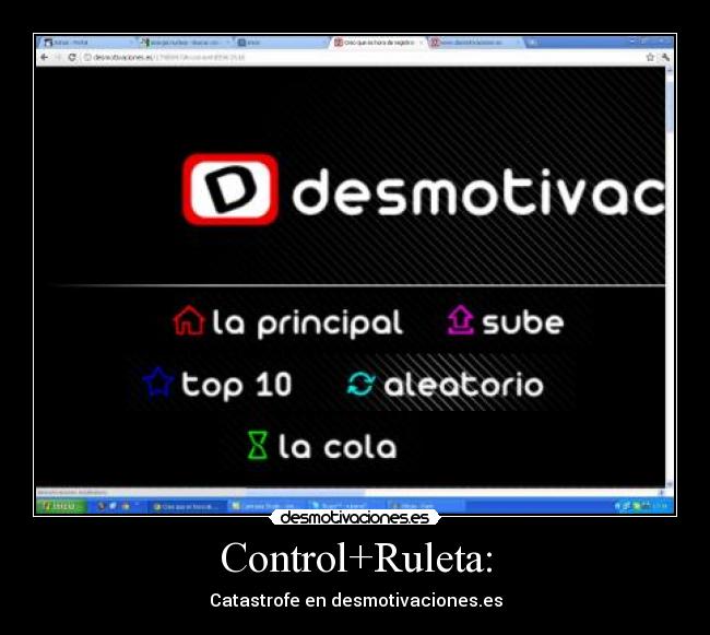 Control+Ruleta: - Catastrofe en desmotivaciones.es