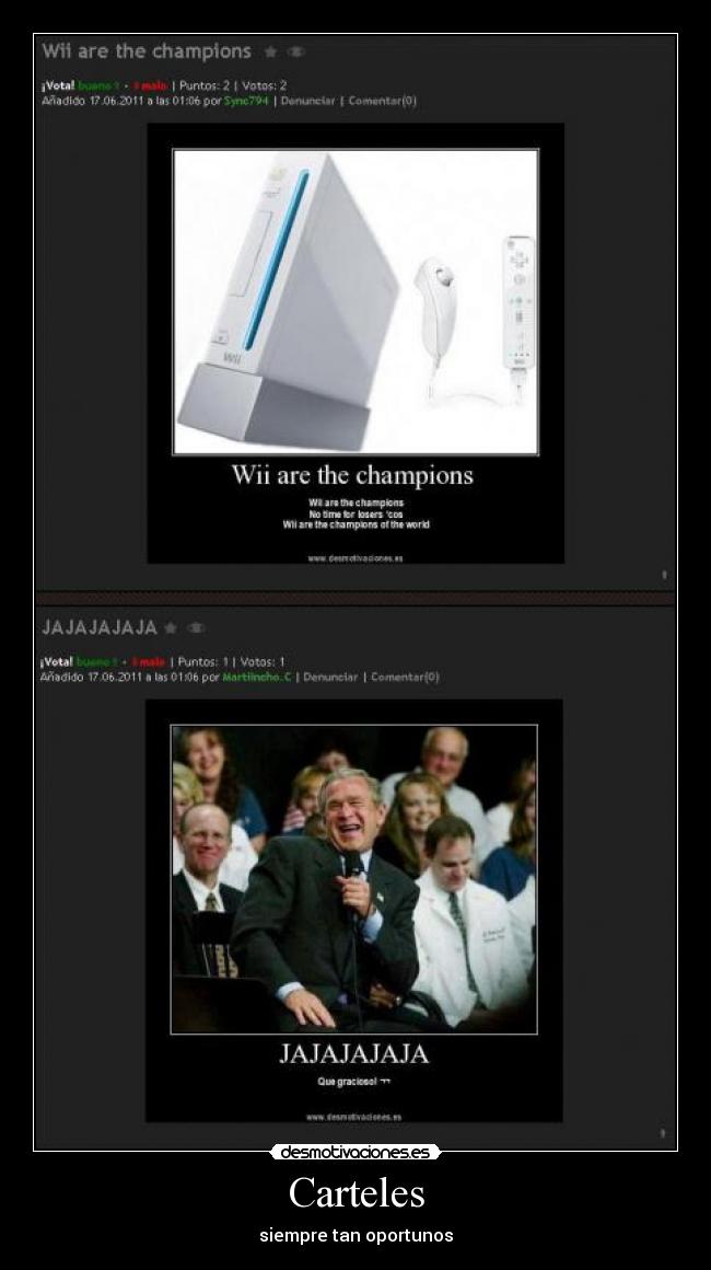 Carteles - siempre tan oportunos