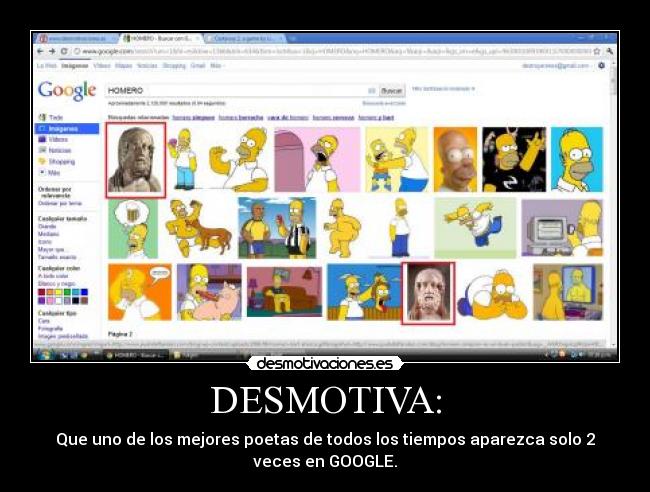 DESMOTIVA: - Que uno de los mejores poetas de todos los tiempos aparezca solo 2
veces en GOOGLE.