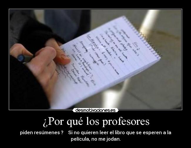 ¿Por qué los profesores - 