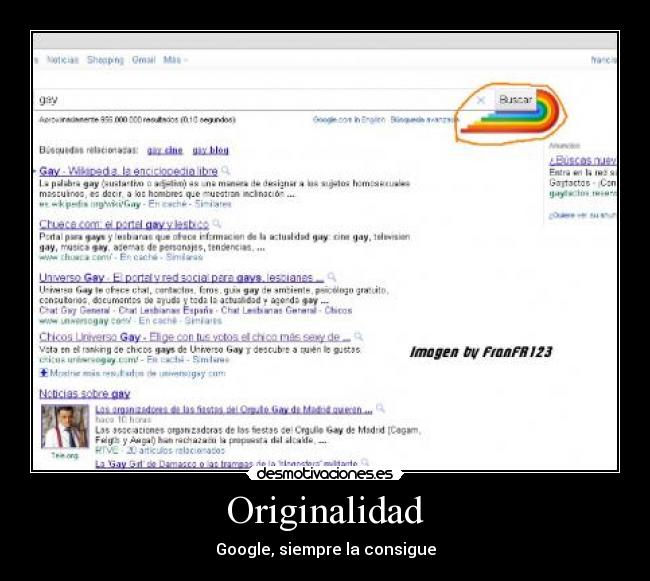 Originalidad - Google, siempre la consigue