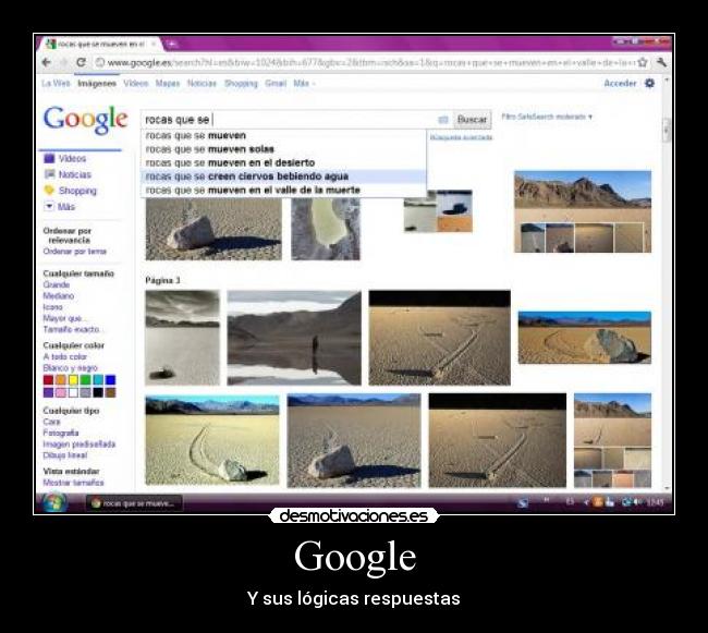 Google - Y sus lógicas respuestas