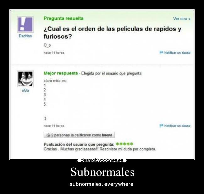 Subnormales - 