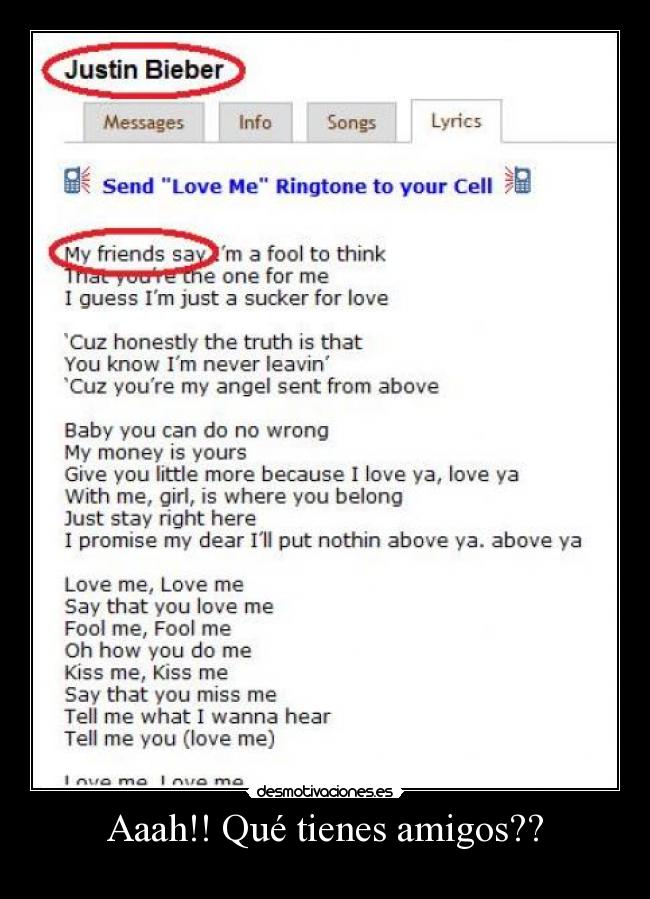 Aaah!! Qué tienes amigos?? -