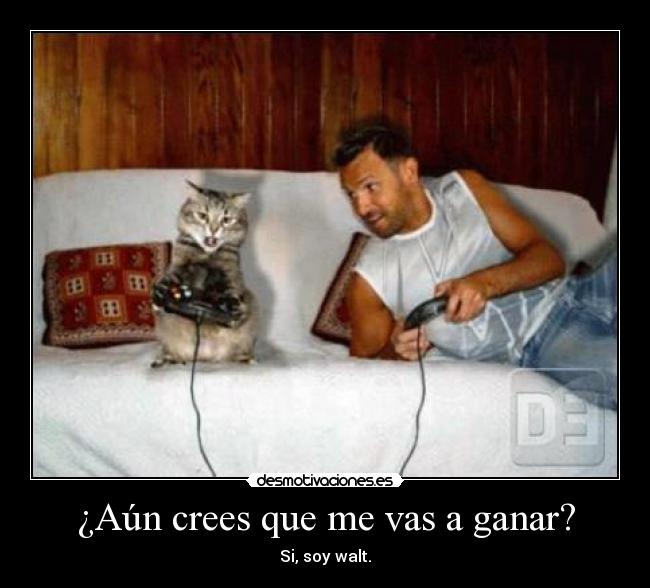 ¿Aún crees que me vas a ganar? -