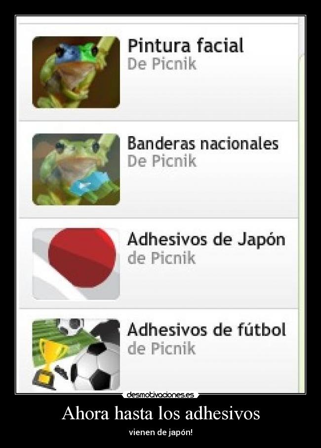 Ahora hasta los adhesivos - 