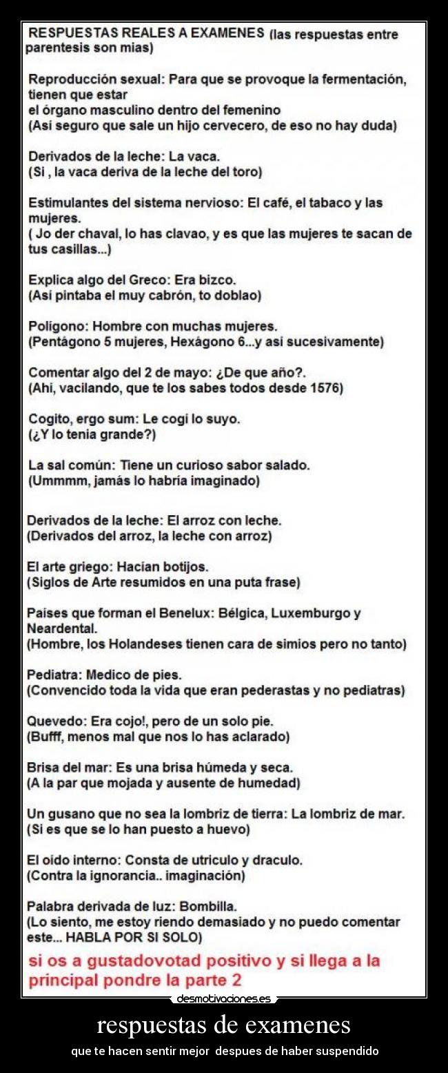 respuestas de examenes - 