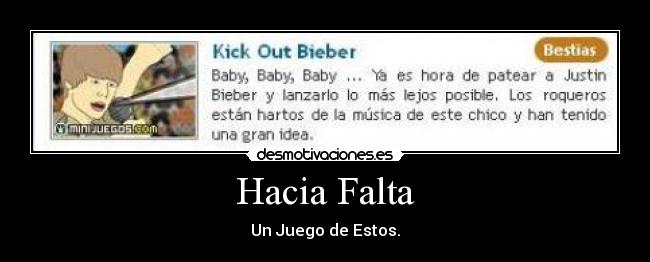Hacia Falta - Un Juego de Estos.