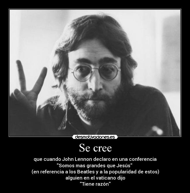 Se cree -