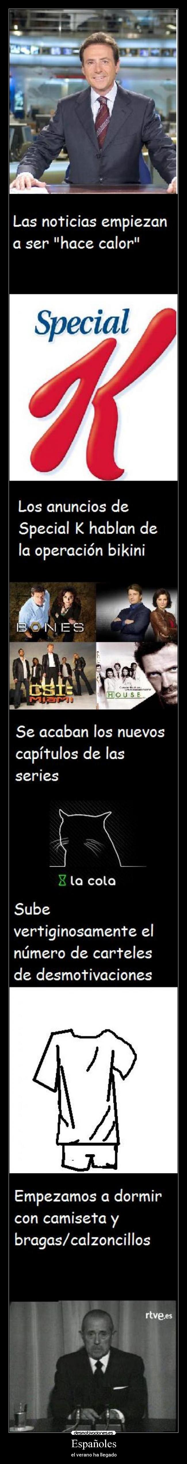 Españoles - el verano ha llegado