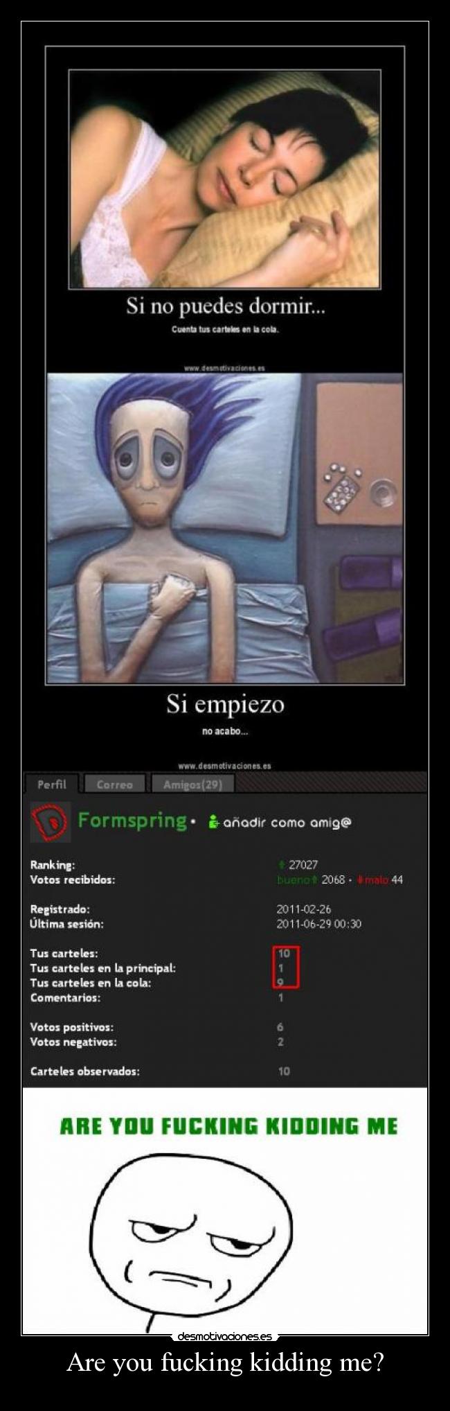 Are you fucking kidding me? -