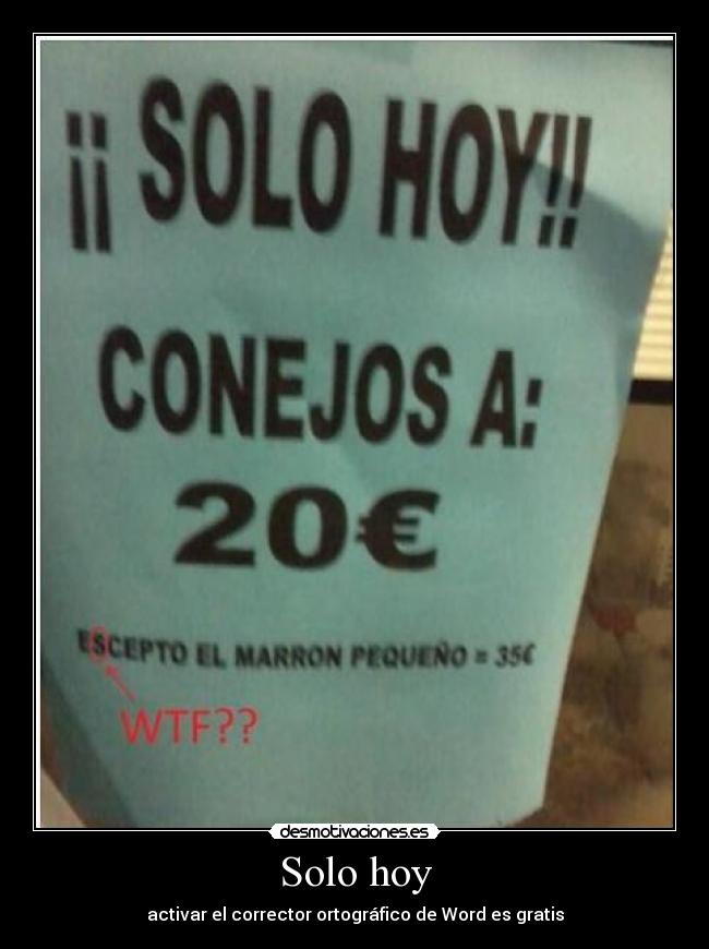 Solo hoy - 