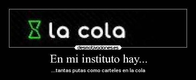 En mi instituto hay... -