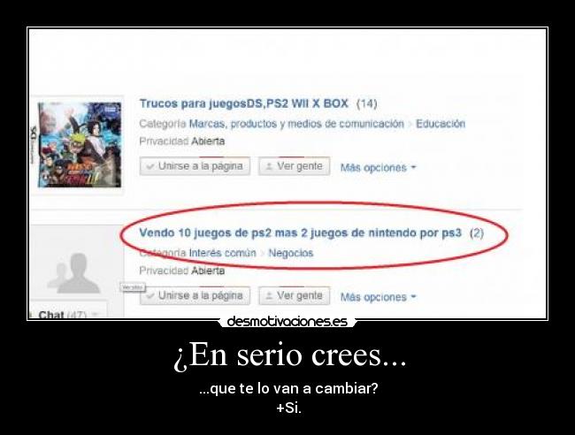 ¿En serio crees... - 