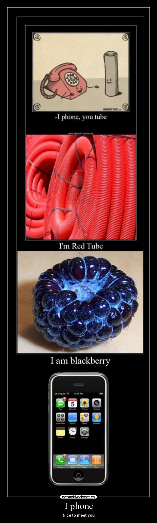 I phone - Nice to meet you