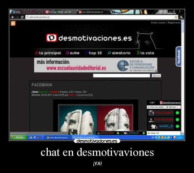 chat en desmotivaviones -