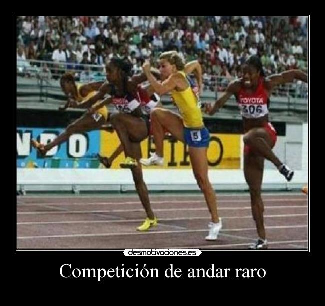 Competición de andar raro -