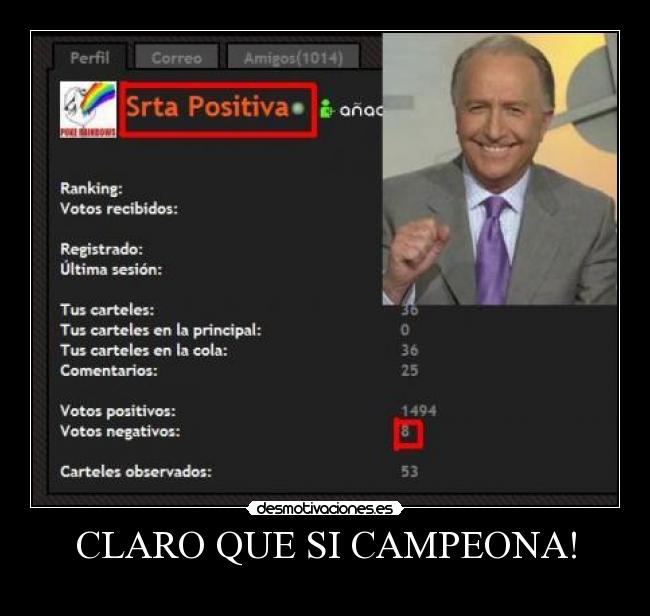 CLARO QUE SI CAMPEONA! -  