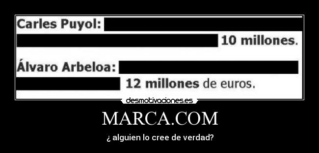 MARCA.COM - ¿ alguien lo cree de verdad?