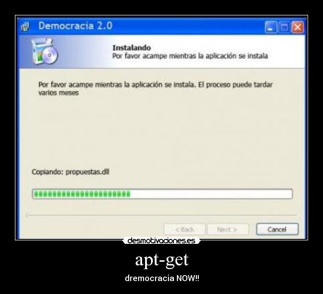 apt-get - dremocracia NOW!!