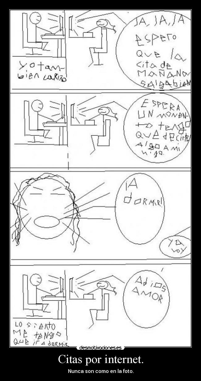 Citas por internet. -