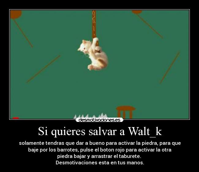 Si quieres salvar a Walt_k -