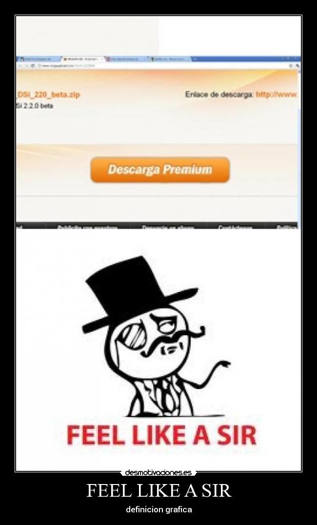 FEEL LIKE A SIR - definicion grafica