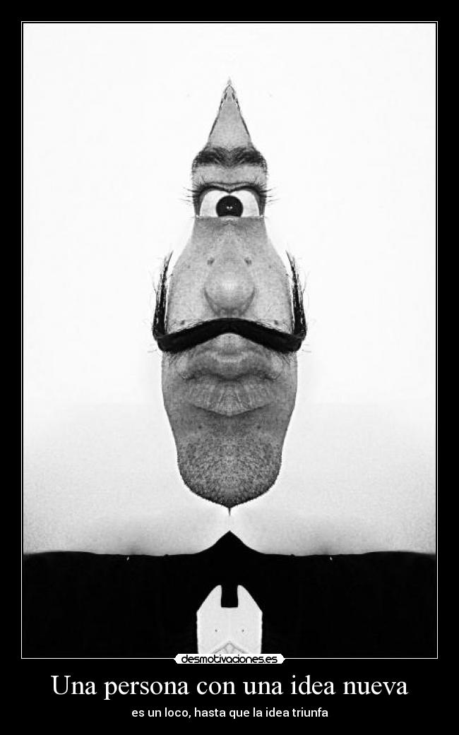 Una persona con una idea nueva -