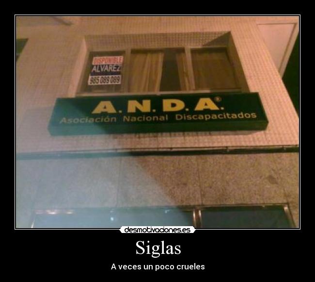 Siglas -