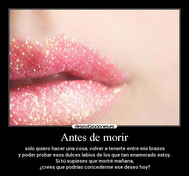Antes de morir - 