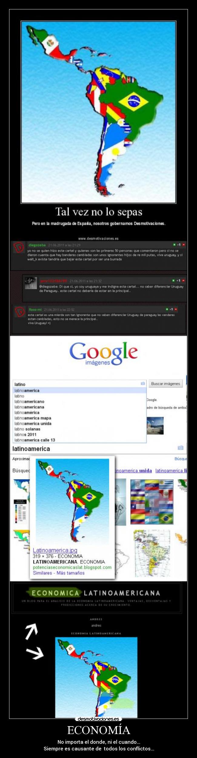 ECONOMÍA - No importa el donde, ni el cuando...
Siempre es causante de todos los conflictos...