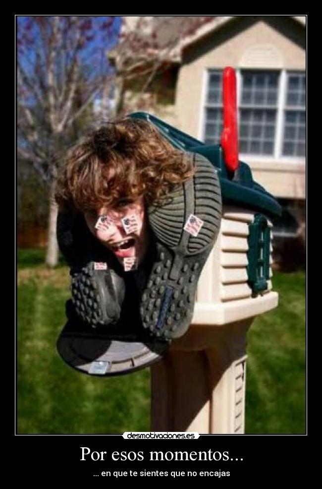 Por esos momentos... - ... en que te sientes que no encajas