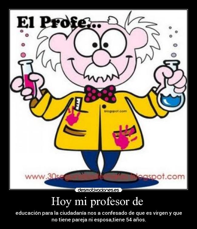 Hoy mi profesor de  - 