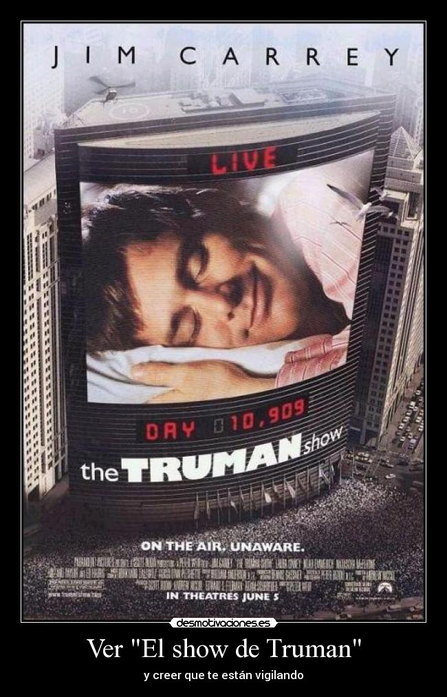 Ver El show de Truman - y creer que te están vigilando