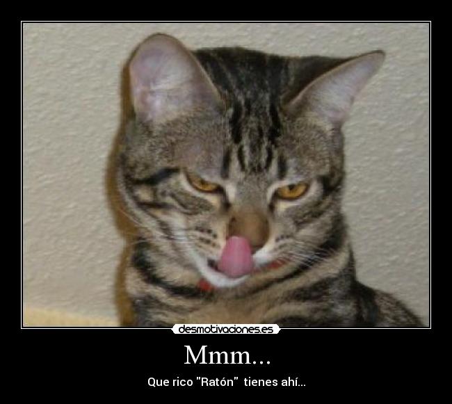 Mmm... - Que rico Ratón tienes ahí...