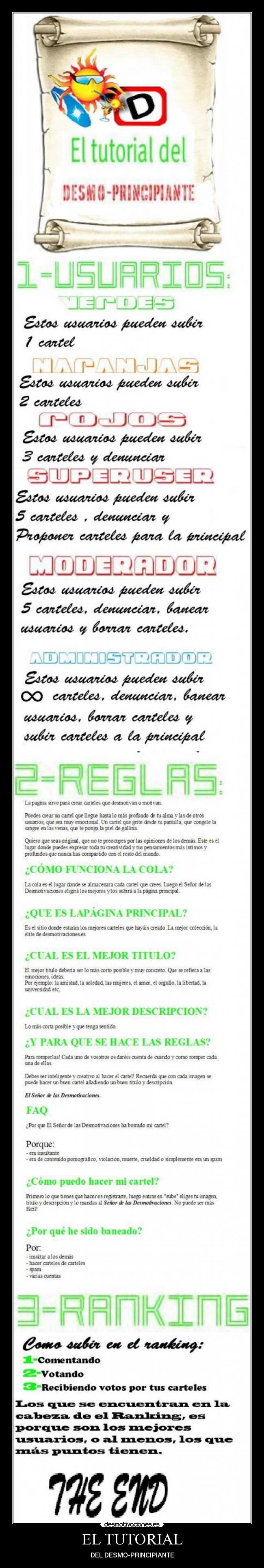 EL TUTORIAL - DEL DESMO-PRINCIPIANTE