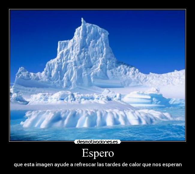 carteles hielo desmotivaciones