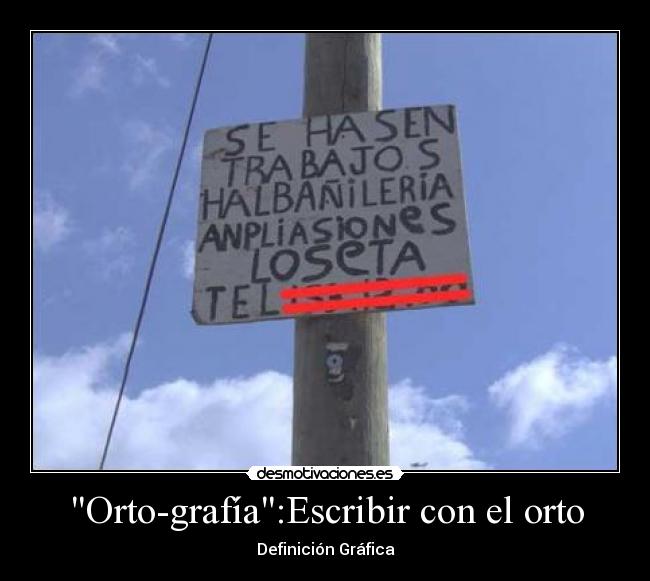 Orto-grafía:Escribir con el orto - 