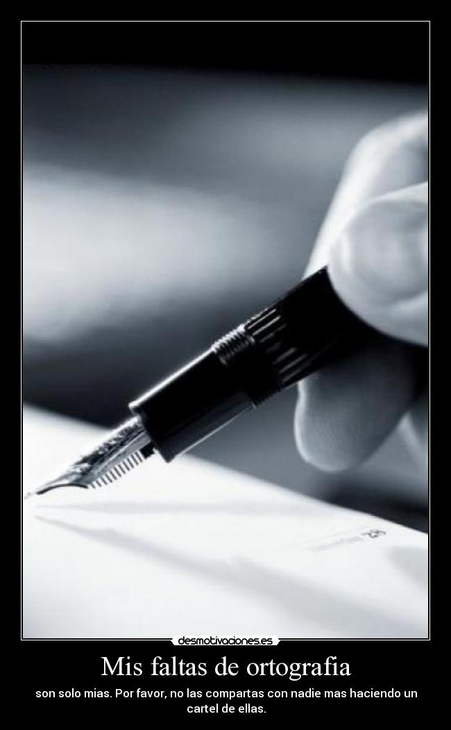 Mis faltas de ortografia - 