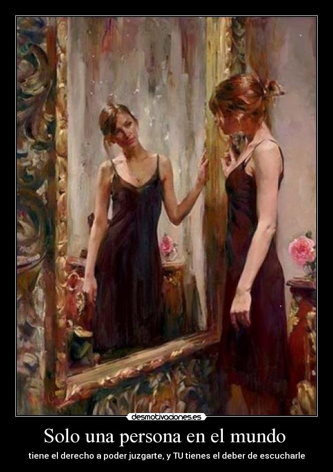 Solo una persona en el mundo -