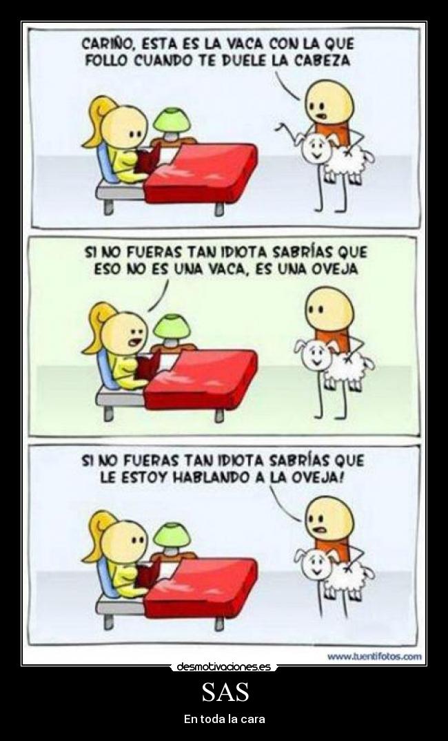 carteles cara vaca oveja desmotivaciones