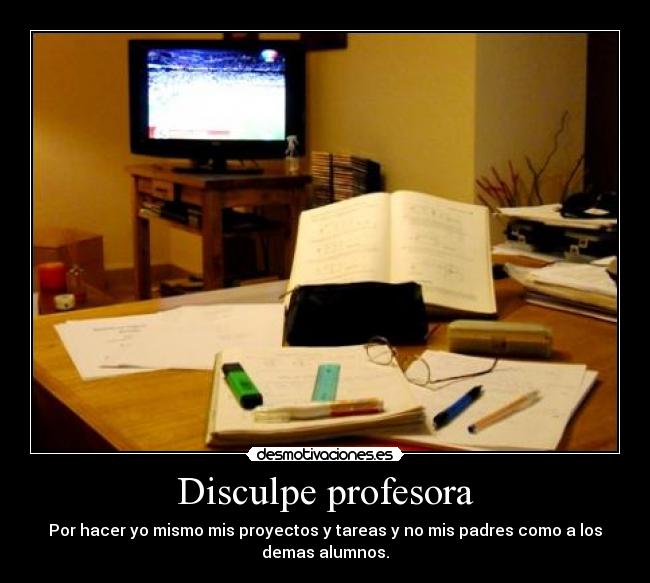 Disculpe profesora - 