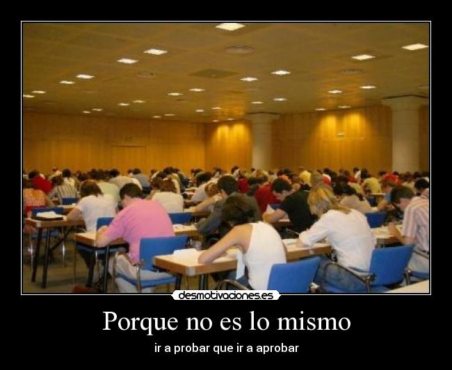 Porque no es lo mismo -