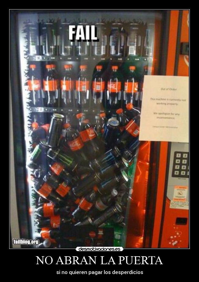 NO ABRAN LA PUERTA - si no quieren pagar los desperdicios