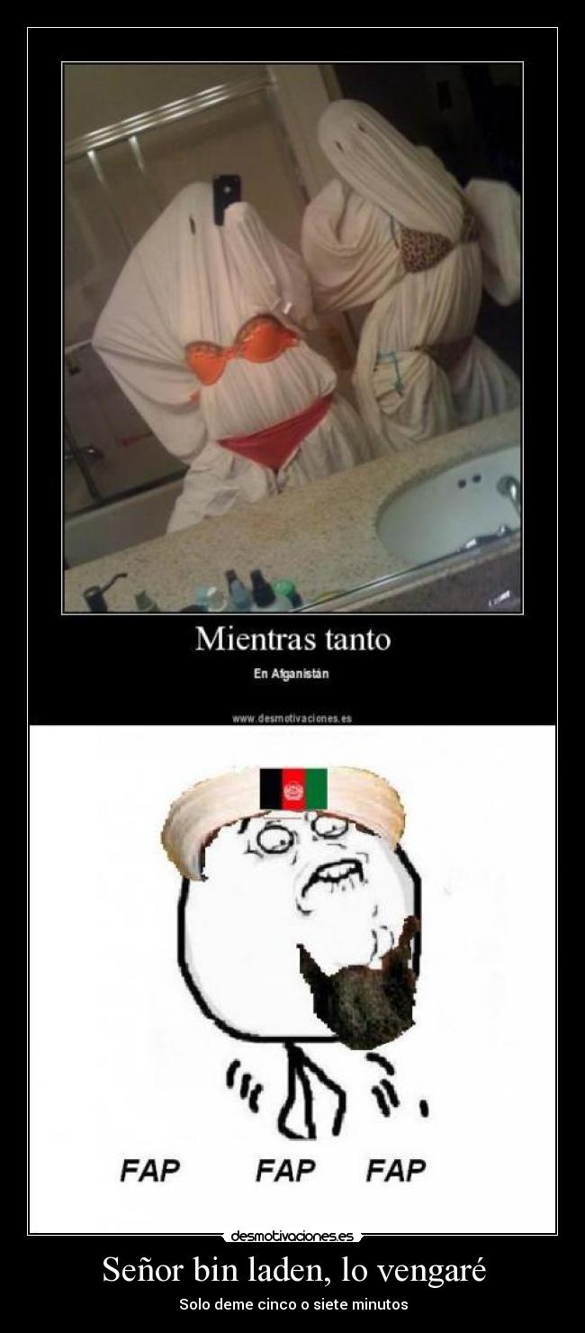 Señor bin laden, lo vengaré -